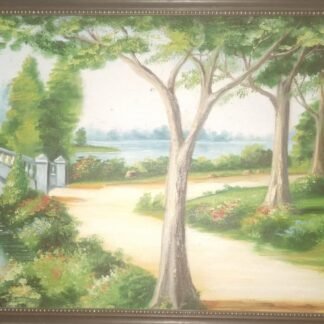 Caminhos de terra e ponte sobre riacho